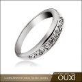 OUXI Fashion Jewelry Female Design 18K Rhodium Plated Colorful CZ Diamonds Women Ring